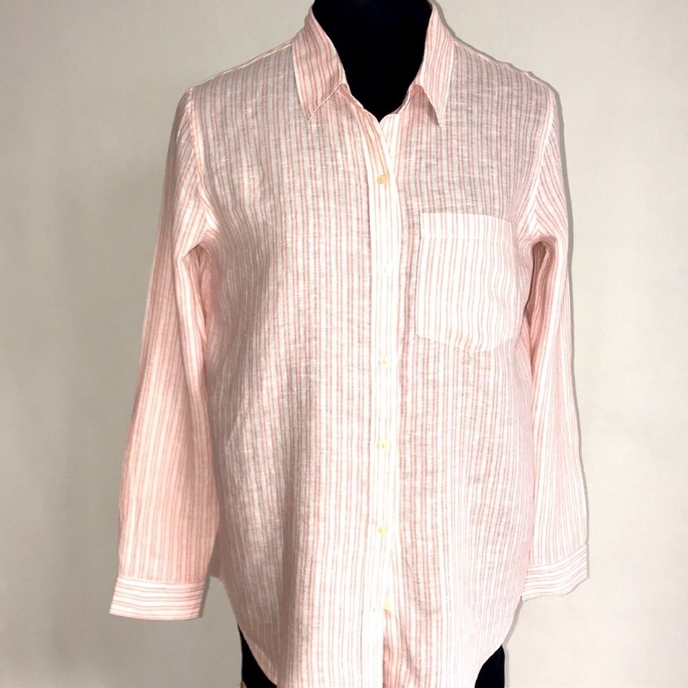 GAP Linen Boyfriend Shirt NWT‎